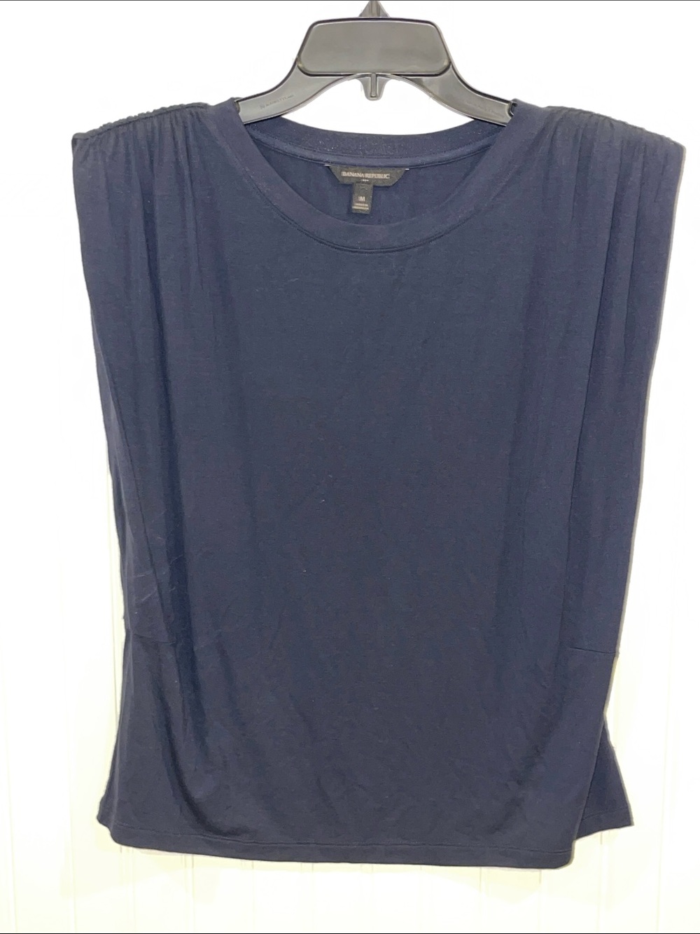 Banana Republic Navy Sleeveless Crewneck Tank Top